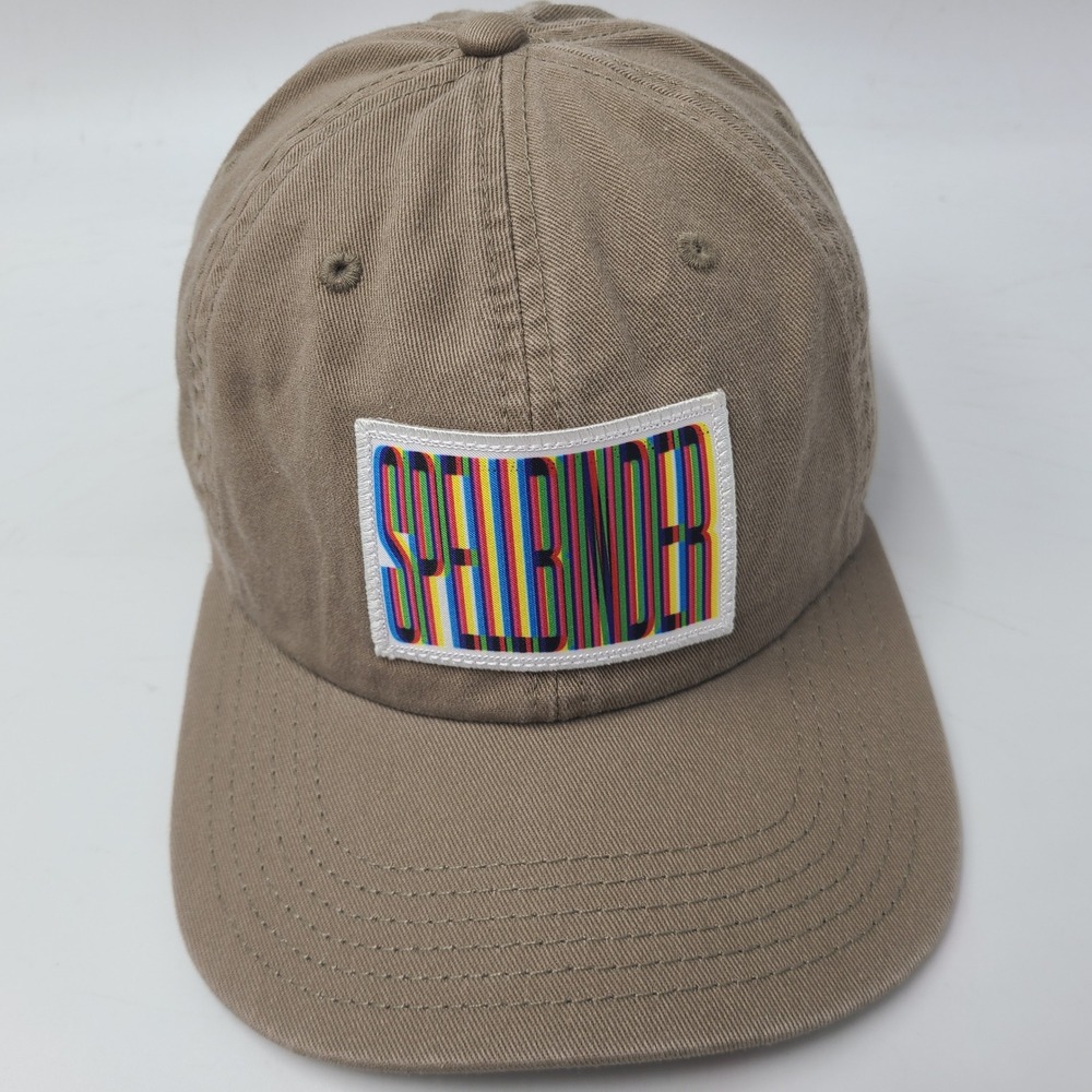Spellbinder Hat Strapback Brown Glitch Illusion Magic Trippy Logo Casual Dad Men